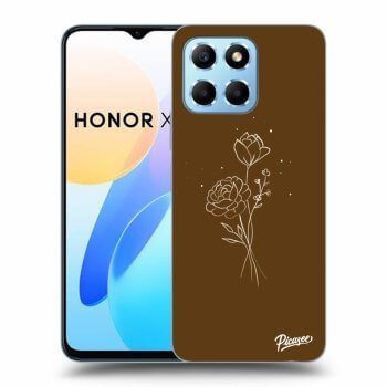 Picasee ULTIMATE CASE pentru Honor X8 5G - Brown flowers