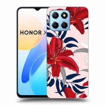 Husă pentru Honor X8 5G - Red Lily