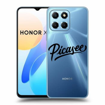 Picasee husă transparentă din silicon pentru Honor X8 5G - Picasee - black