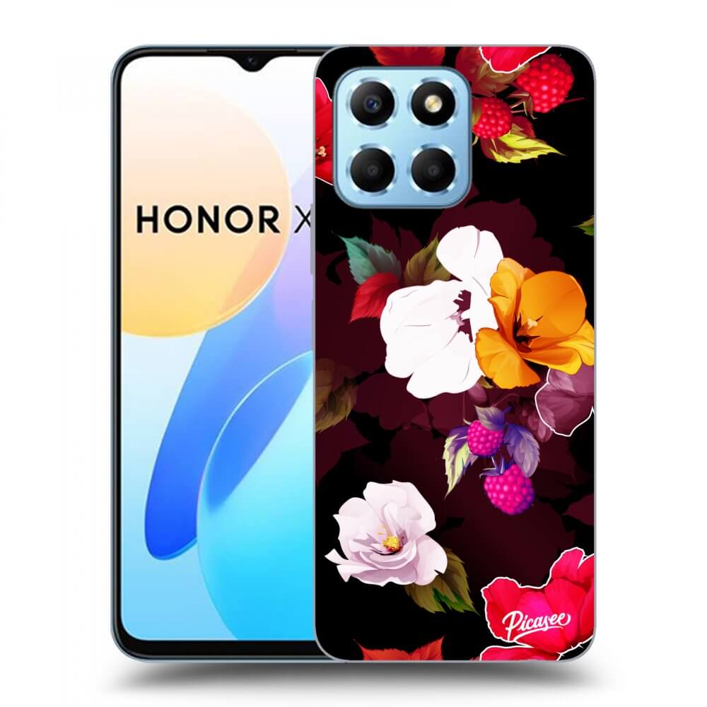 Picasee husă transparentă din silicon pentru Honor X6 - Flowers and Berries