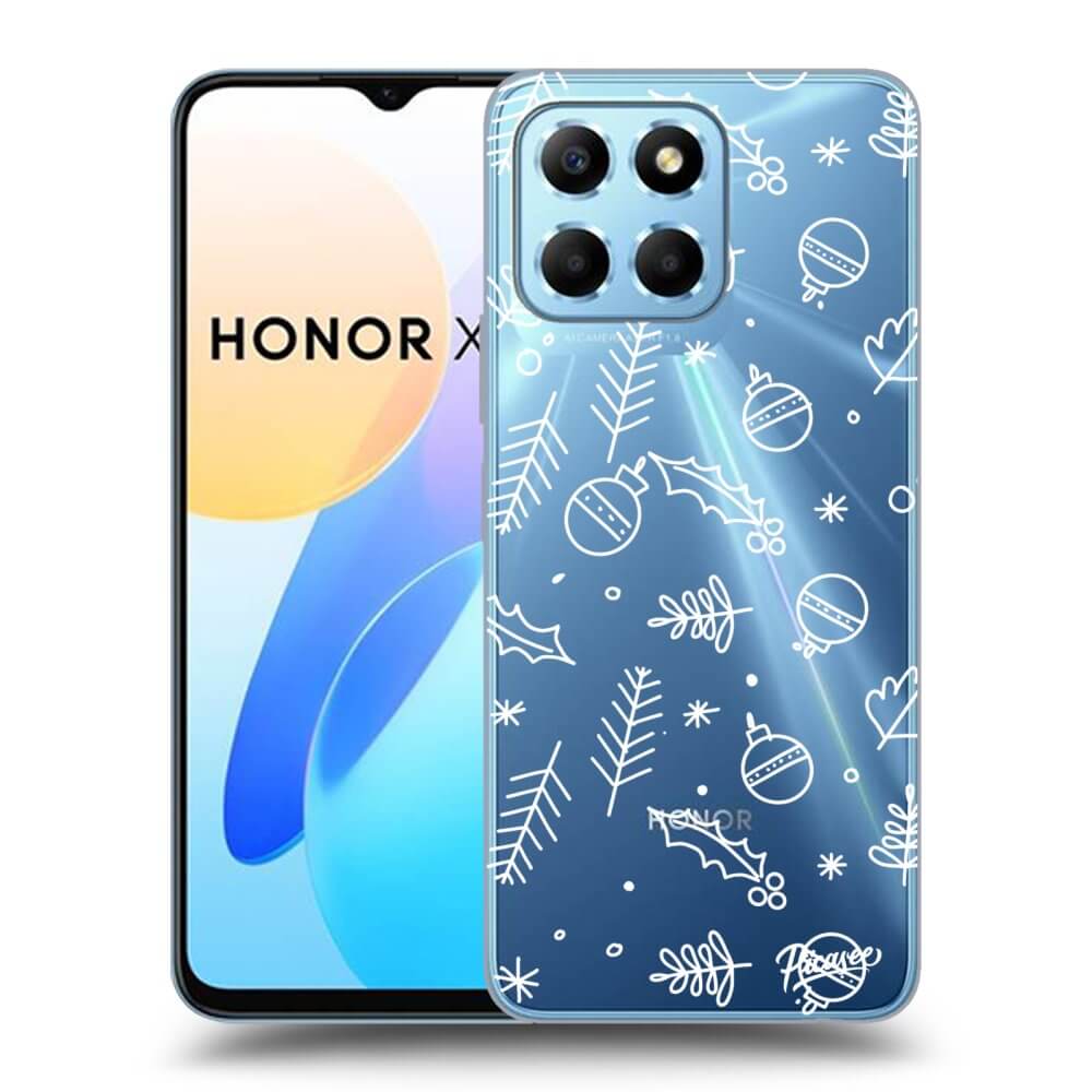Picasee husă transparentă din silicon pentru Honor X6 - Mistletoe