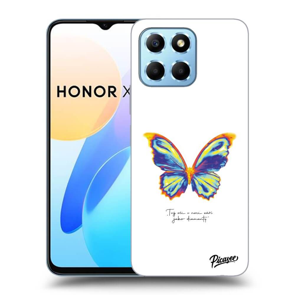 Picasee husă transparentă din silicon pentru Honor X6 - Diamanty White