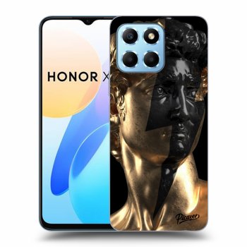 Picasee husă neagră din silicon pentru Honor X6 - Wildfire - Gold