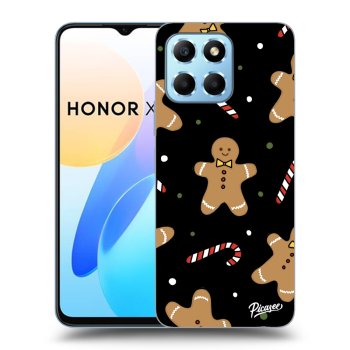Picasee husă neagră din silicon pentru Honor X6 - Gingerbread