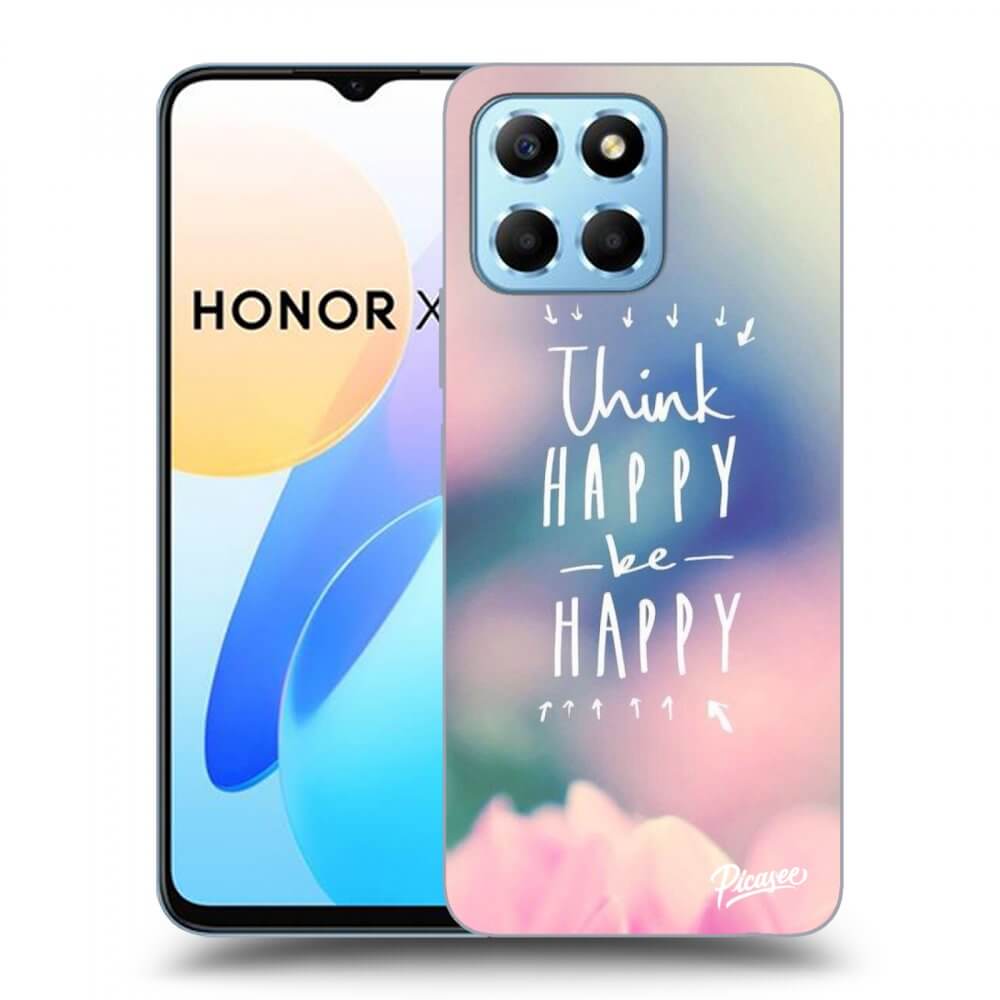 Picasee husă transparentă din silicon pentru Honor X6 - Think happy be happy