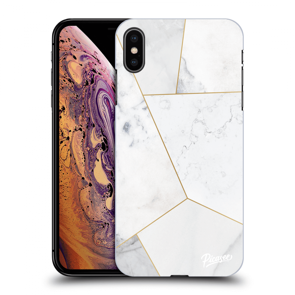 Picasee ULTIMATE CASE pentru Apple iPhone XS Max - White tile