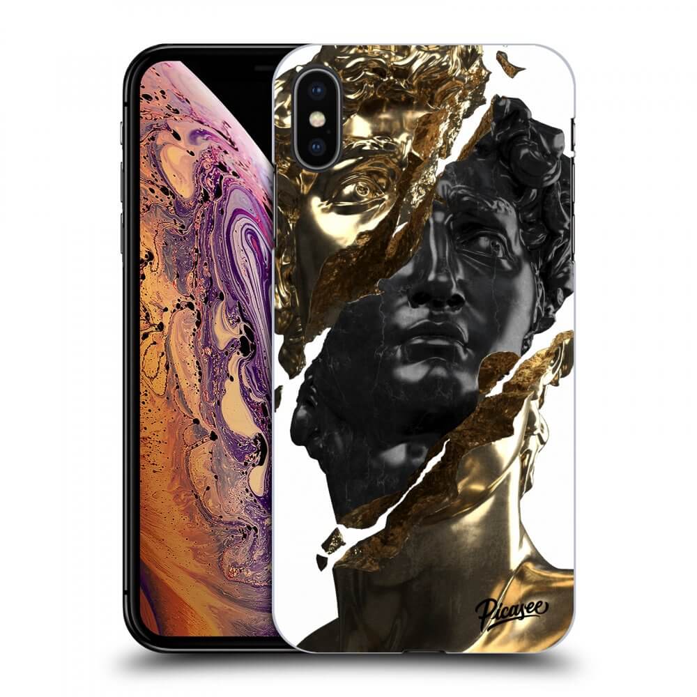 Picasee ULTIMATE CASE pentru Apple iPhone XS Max - Gold - Black