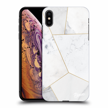 Husă pentru Apple iPhone XS Max - White tile