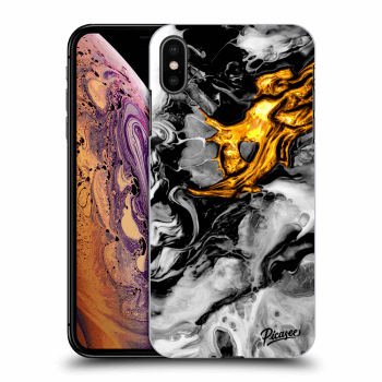 Husă pentru Apple iPhone XS Max - Black Gold 2