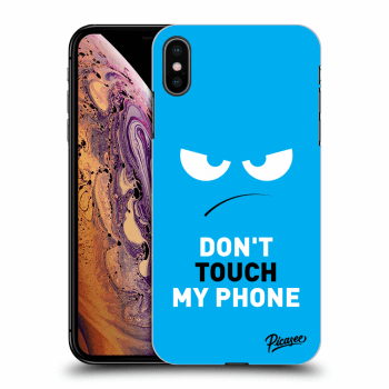 Picasee ULTIMATE CASE pentru Apple iPhone XS Max - Angry Eyes - Blue