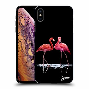 Husă pentru Apple iPhone XS Max - Flamingos couple