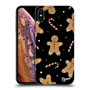 Picasee husă neagră din silicon pentru Apple iPhone XS Max - Gingerbread