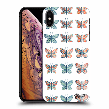 Picasee husă transparentă din silicon pentru Apple iPhone XS Max - Butterflies