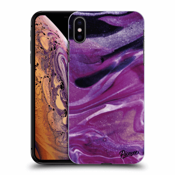 Husă pentru Apple iPhone XS Max - Purple glitter