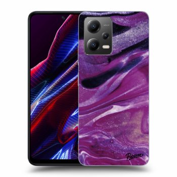 Husă pentru Xiaomi Poco X5 - Purple glitter