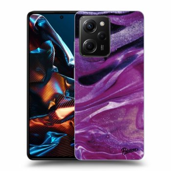Husă pentru Xiaomi Poco X5 Pro - Purple glitter