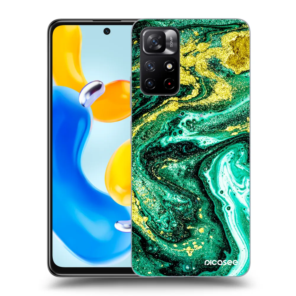 Picasee ULTIMATE CASE pentru Xiaomi Redmi Note 11S 5G - Green Gold