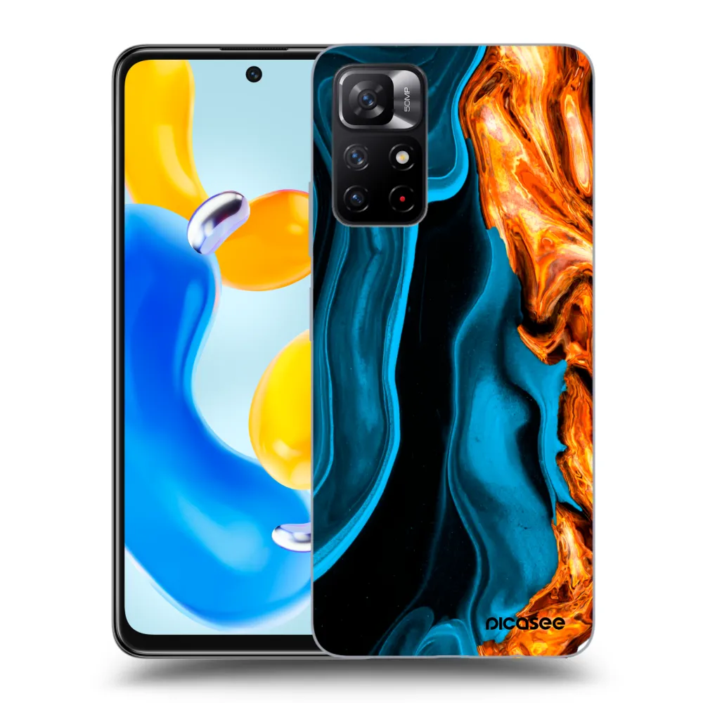 Picasee ULTIMATE CASE pentru Xiaomi Redmi Note 11S 5G - Gold blue