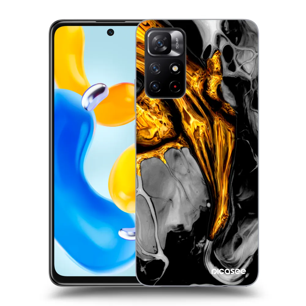 Picasee ULTIMATE CASE pentru Xiaomi Redmi Note 11S 5G - Black Gold