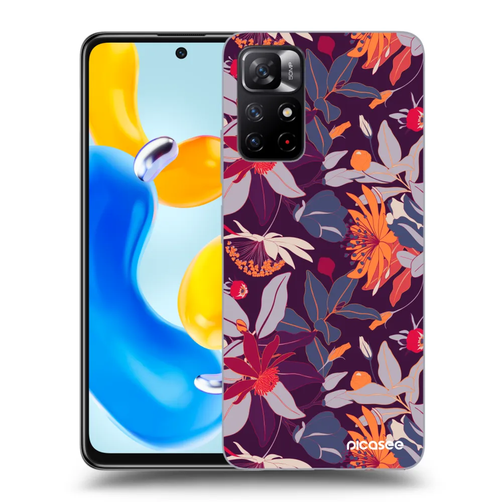 Picasee ULTIMATE CASE pentru Xiaomi Redmi Note 11S 5G - Purple Leaf