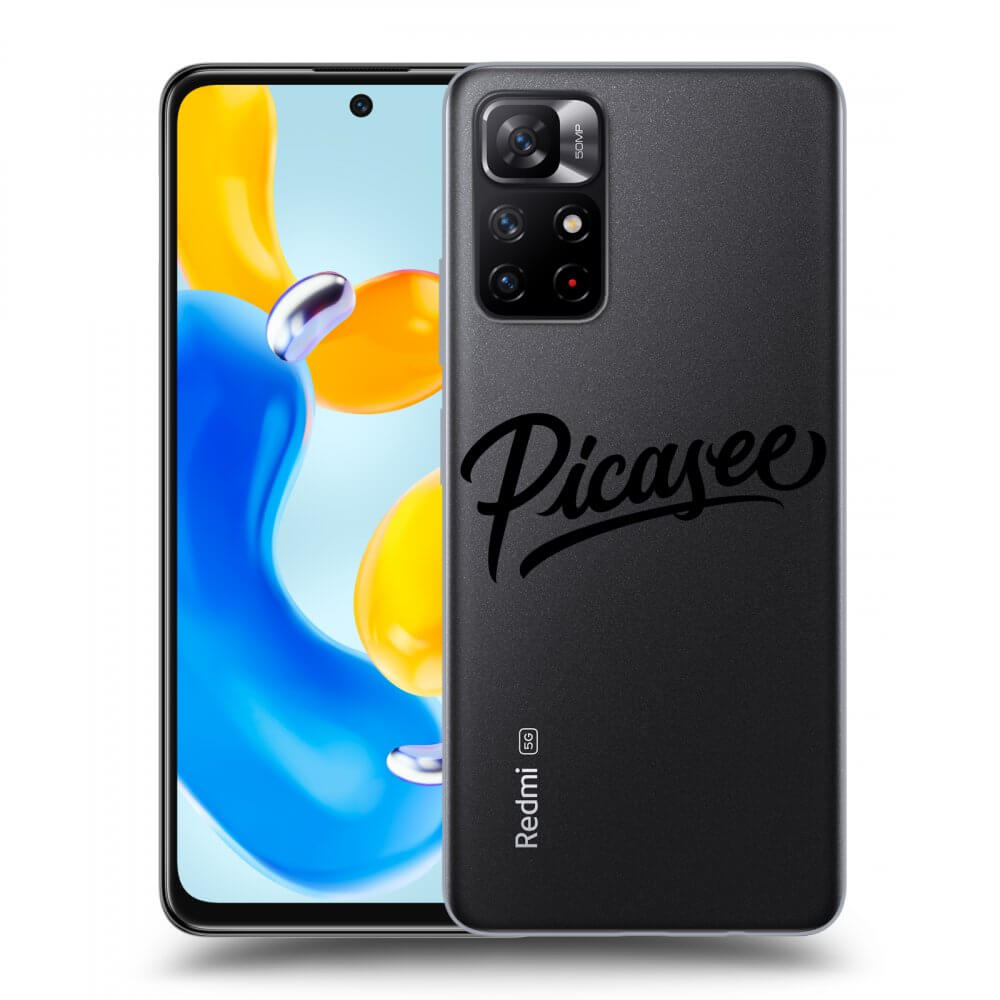 Picasee husă transparentă din silicon pentru Xiaomi Redmi Note 11S 5G - Picasee - old logo - black