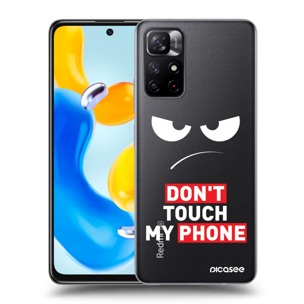 Picasee husă transparentă din silicon pentru Xiaomi Redmi Note 11S 5G - Angry Eyes - Transparent