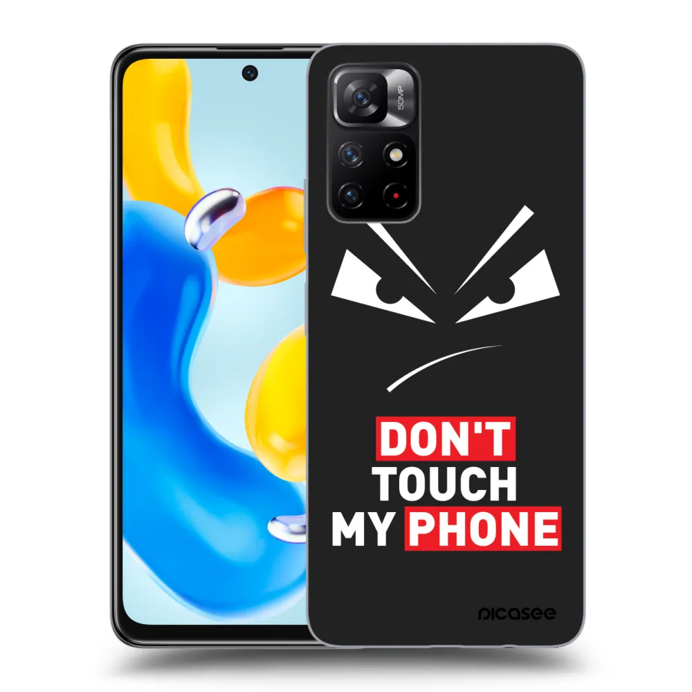 Picasee husă neagră din silicon pentru Xiaomi Redmi Note 11S 5G - Evil Eye - Transparent