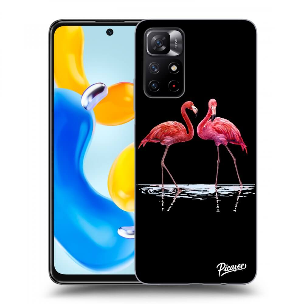 Picasee ULTIMATE CASE pentru Xiaomi Redmi Note 11S 5G - Flamingos couple