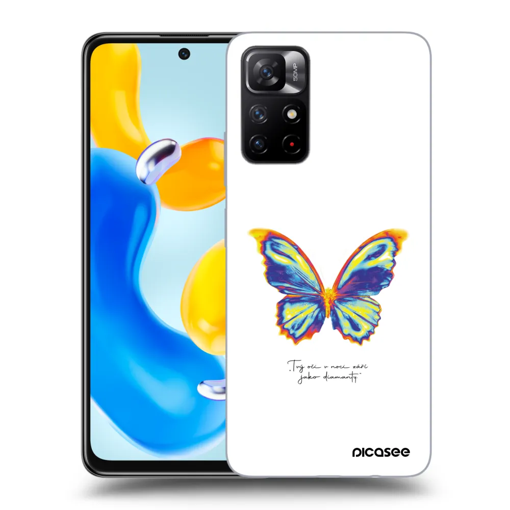 Picasee ULTIMATE CASE pentru Xiaomi Redmi Note 11S 5G - Diamanty White
