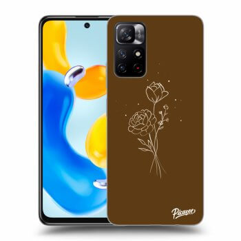 Picasee ULTIMATE CASE pentru Xiaomi Redmi Note 11S 5G - Brown flowers