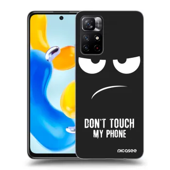 Picasee husă neagră din silicon pentru Xiaomi Redmi Note 11S 5G - Don't Touch My Phone