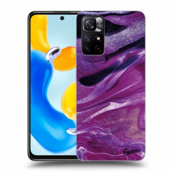 Husă pentru Xiaomi Redmi Note 11S 5G - Purple glitter