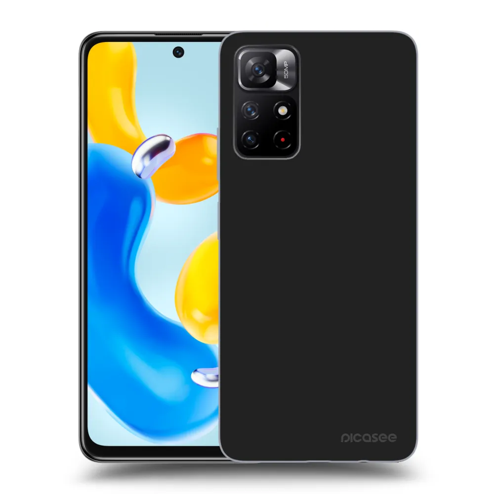 Picasee husă neagră din silicon pentru Xiaomi Redmi Note 11S 5G - Clear