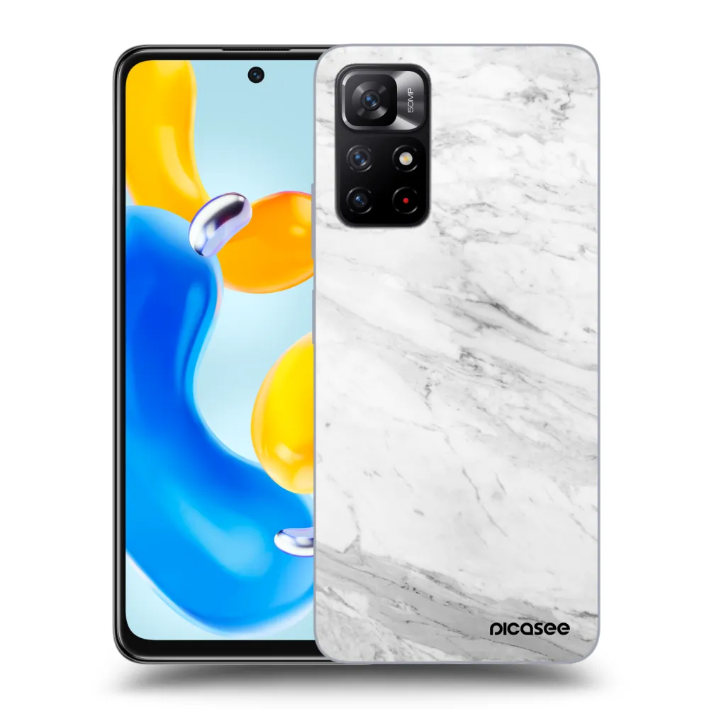 Picasee ULTIMATE CASE pentru Xiaomi Redmi Note 11S 5G - White marble