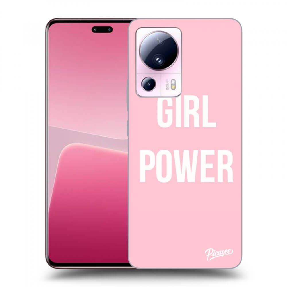 Picasee husă neagră din silicon pentru Xiaomi 13 Lite - Girl power