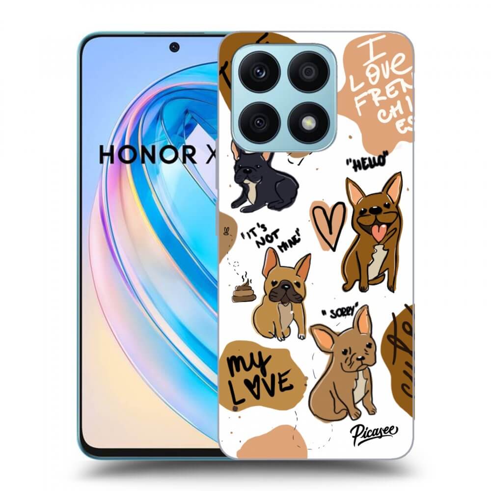 Picasee husă transparentă din silicon pentru Honor X8a - Frenchies