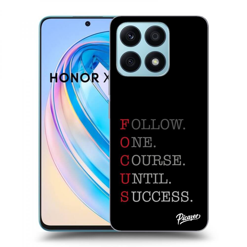 Picasee husă neagră din silicon pentru Honor X8a - Focus