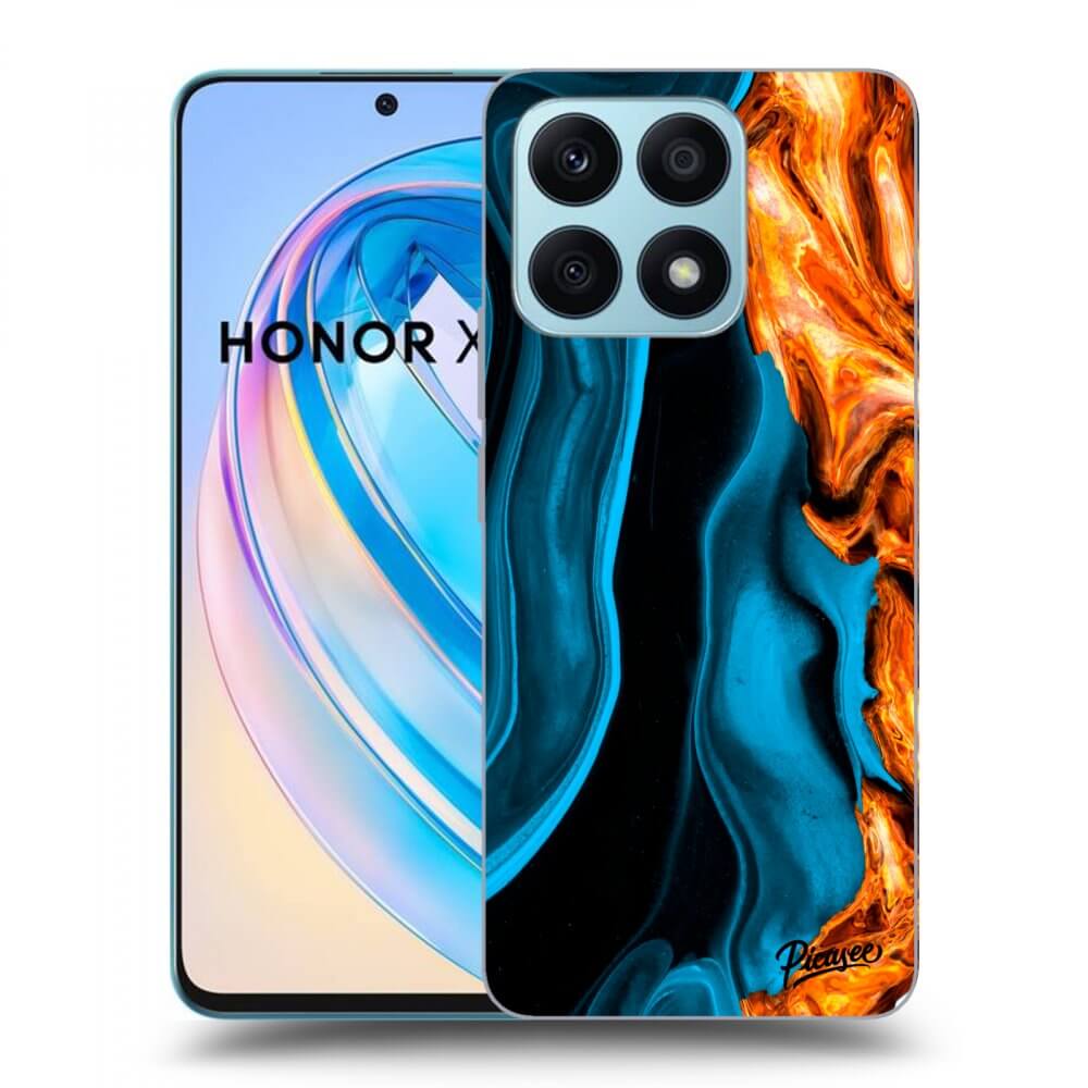 Picasee husă transparentă din silicon pentru Honor X8a - Gold blue