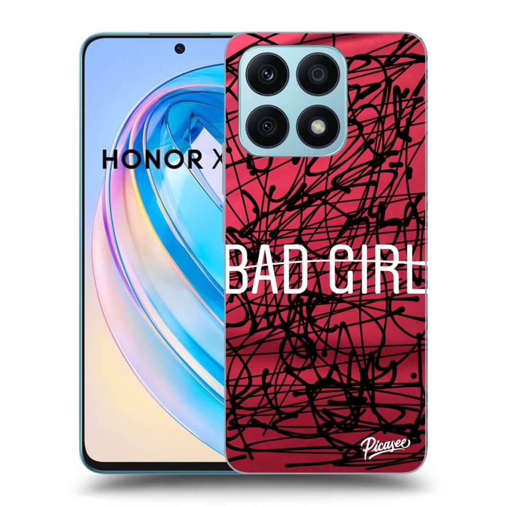 Picasee husă neagră din silicon pentru Honor X8a - Bad girl