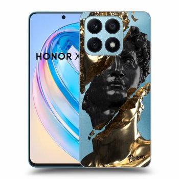 Picasee husă transparentă din silicon pentru Honor X8a - Gold - Black