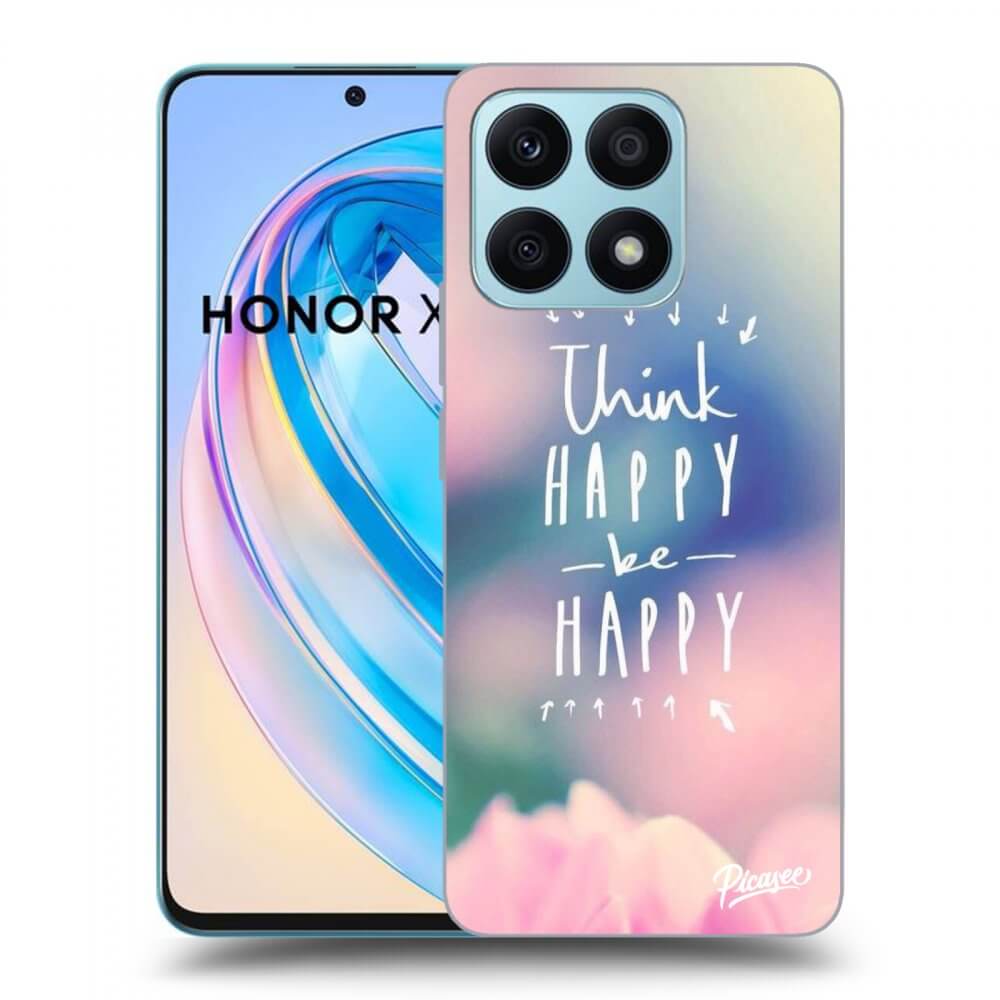 Picasee husă neagră din silicon pentru Honor X8a - Think happy be happy