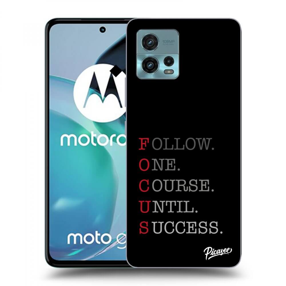 Picasee husă neagră din silicon pentru Motorola Moto G72 - Focus