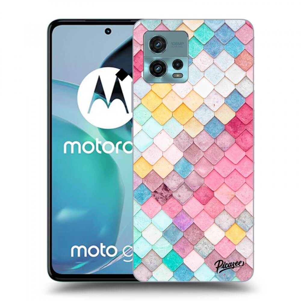 Picasee husă transparentă din silicon pentru Motorola Moto G72 - Colorful roof