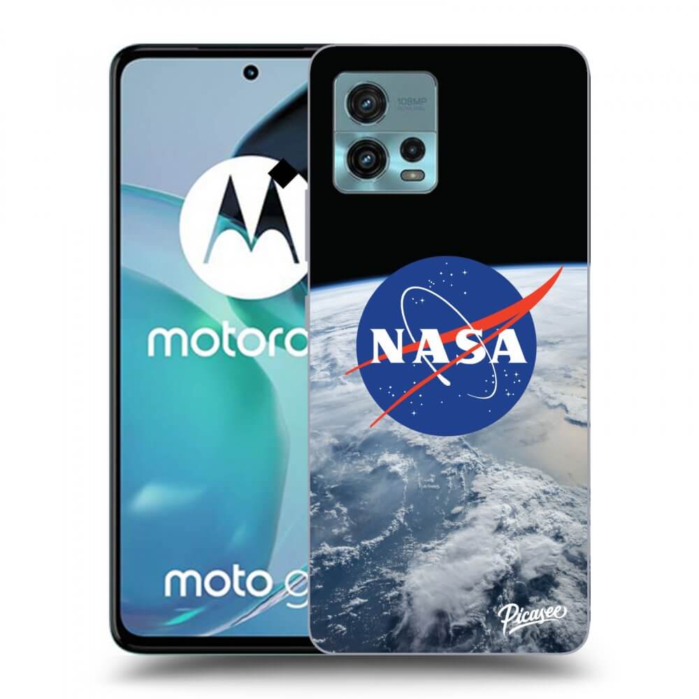 Picasee husă neagră din silicon pentru Motorola Moto G72 - Nasa Earth