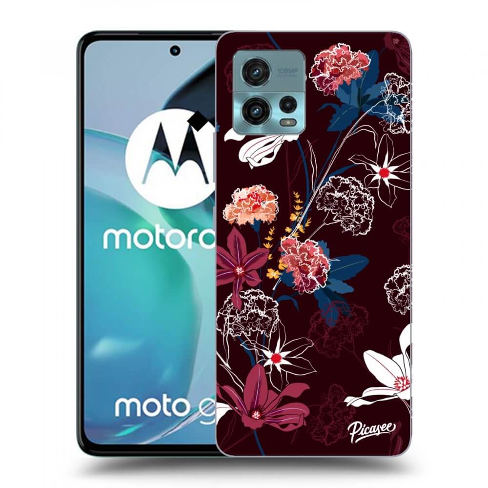 Picasee husă neagră din silicon pentru Motorola Moto G72 - Dark Meadow