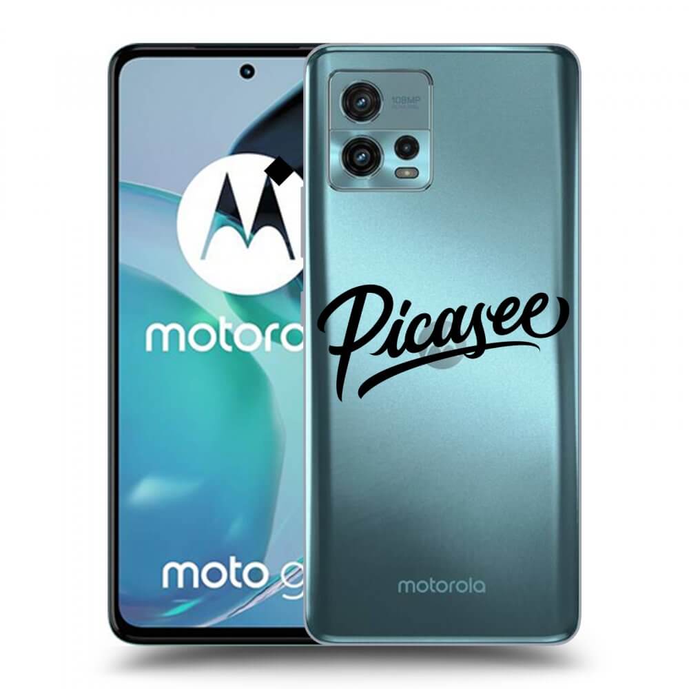 Picasee husă transparentă din silicon pentru Motorola Moto G72 - Picasee - black