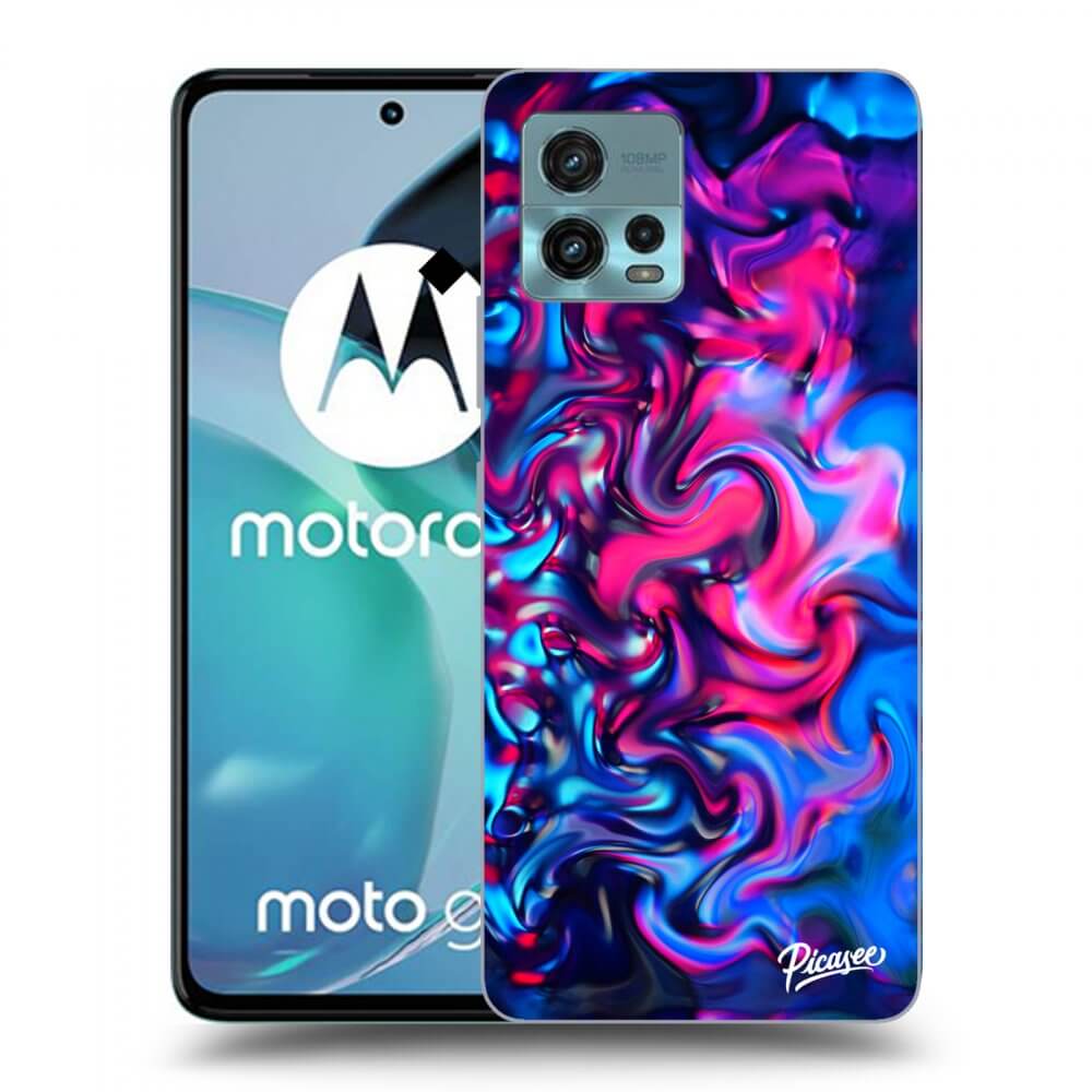 Picasee husă transparentă din silicon pentru Motorola Moto G72 - Redlight