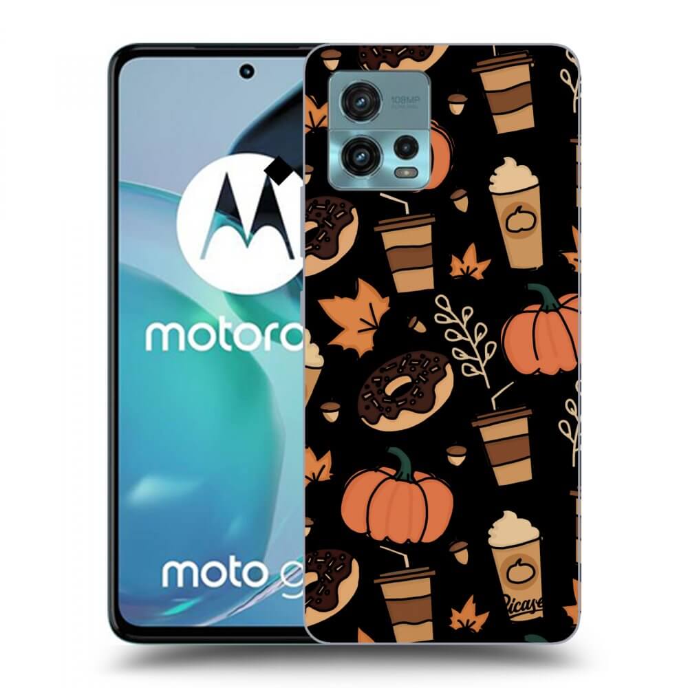 Picasee husă neagră din silicon pentru Motorola Moto G72 - Fallovers