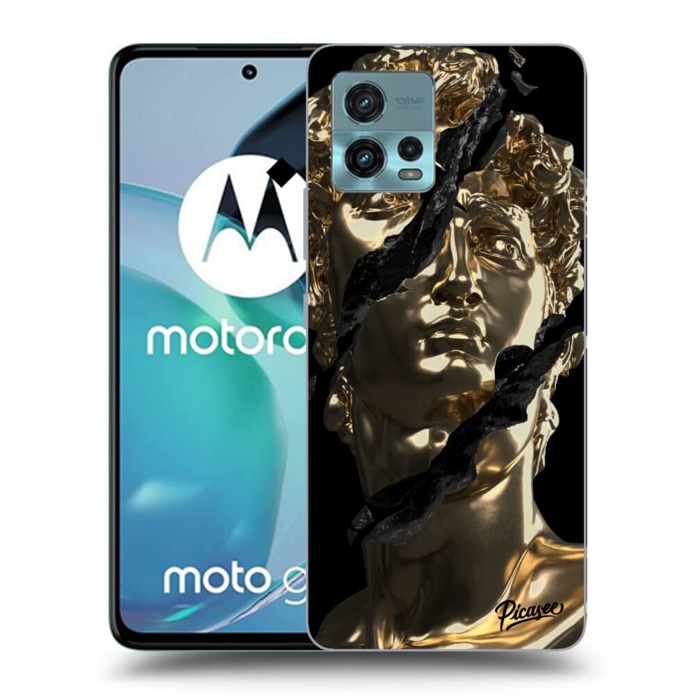Picasee husă neagră din silicon pentru Motorola Moto G72 - Golder