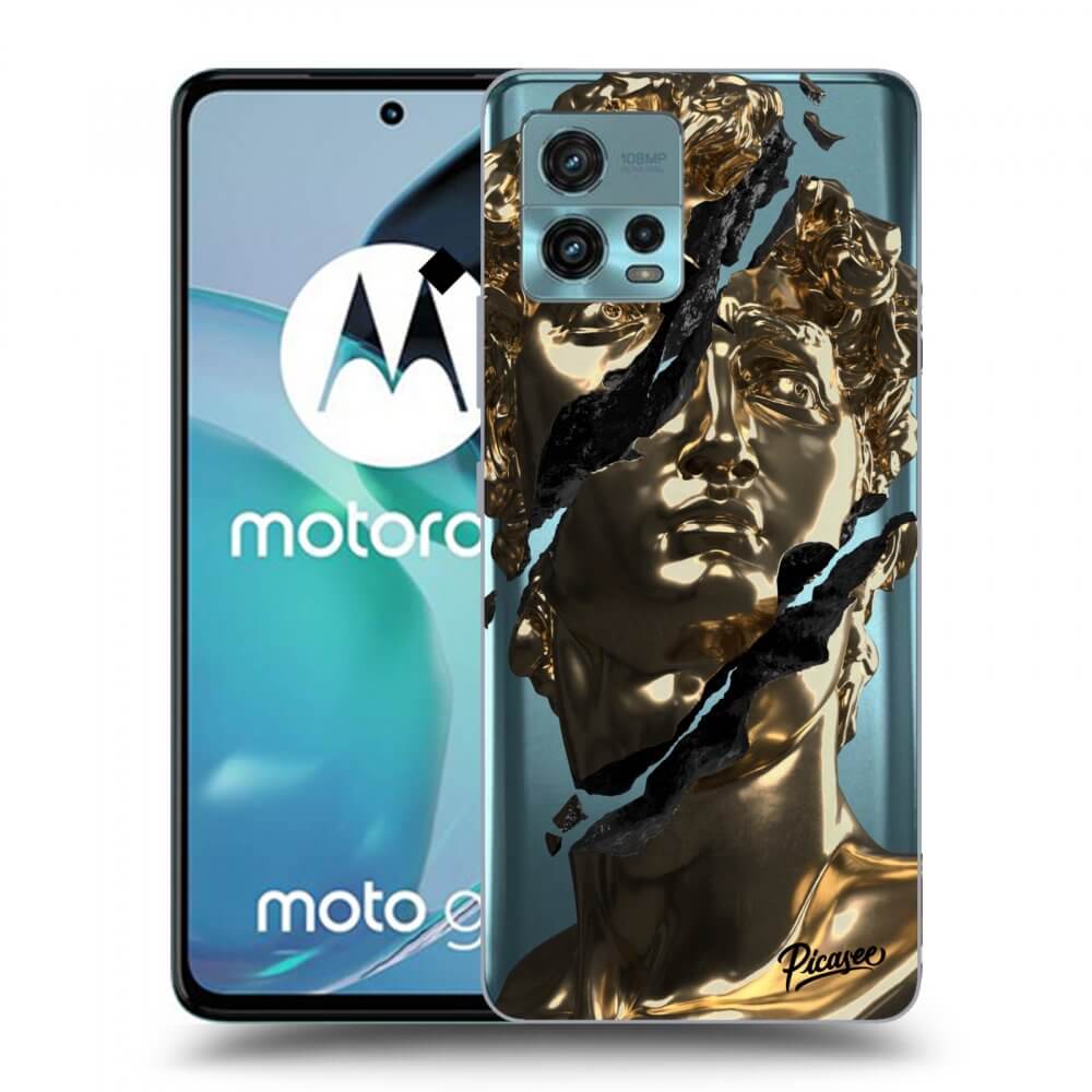 Picasee husă transparentă din silicon pentru Motorola Moto G72 - Golder